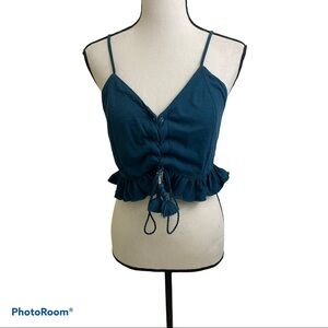 American eagle outfitters lace up crop top Sz Med